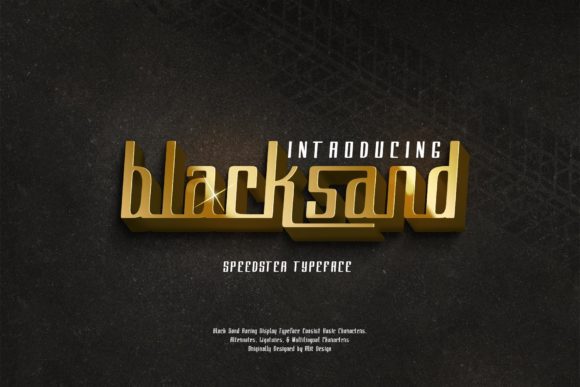 Black Sand: A Bold Display Font Built for Speed
