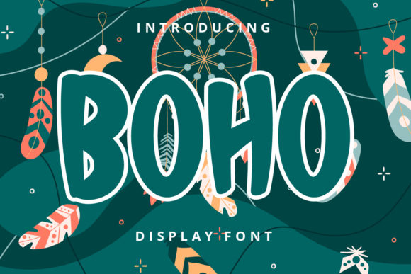 Boho: A Display Font for Handmade Product Labels