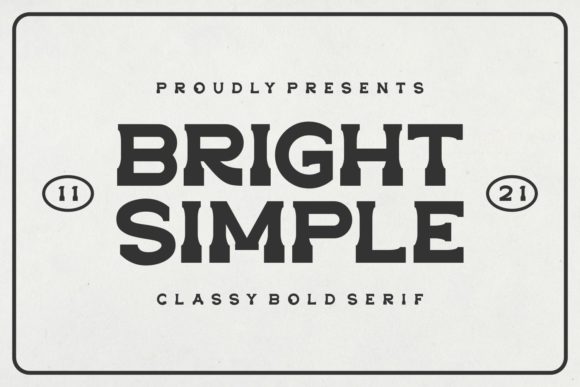 Bright Simple Display Font for Editorial Headlines