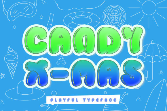 Candy X-mas – A Bold Playful Display Font for Campaigns