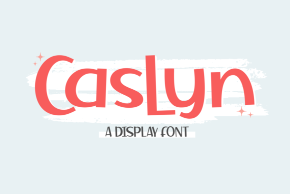 Caslyn Font: A Playful Display Typeface for Marketers