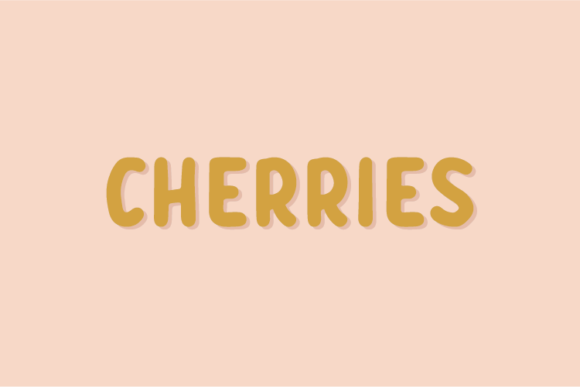 Cherries: A Natural Display Font for Modern Web Design