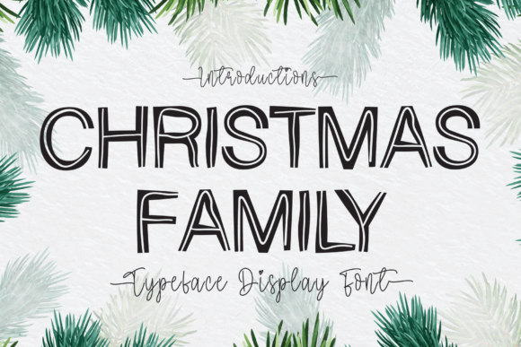 Christmas Family Display Font for Holiday Campaigns and Playful Branding