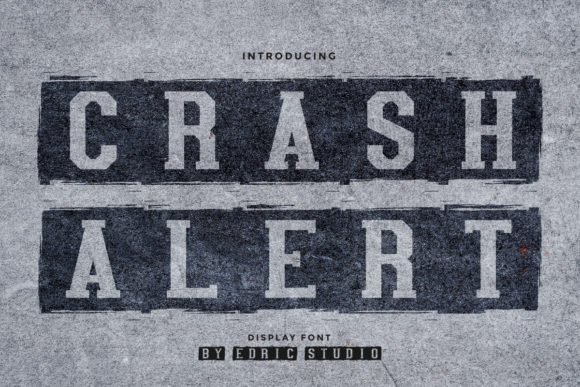 Crash Alert: A Bold Retro Display Font for Web Designers