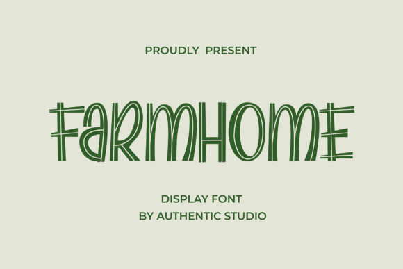 Farmhome: The Friendly Display Font for Your Creative Projects