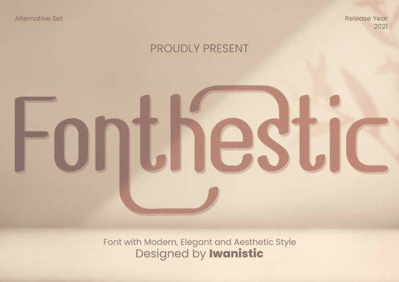 Fonnthestic: A Vintage Display Font for Makers and Shop Creatives
