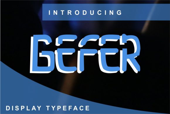 Gefer Font: A Clean Display Typeface for Editorial Design