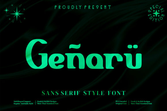 Genaru: A Vintage Bold Display Font for Authentic Branding