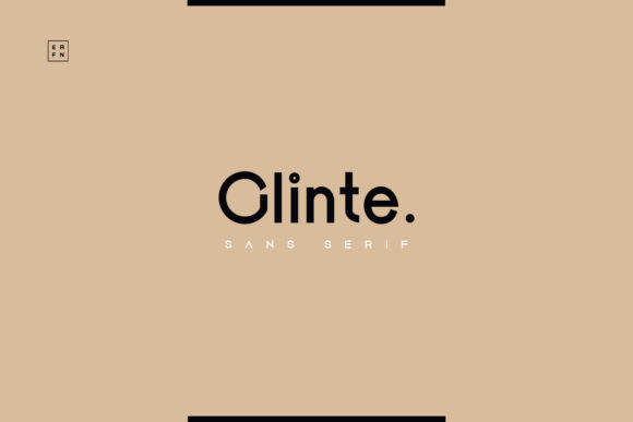 Glinte: A Minimalist Display Font for Modern Campaigns