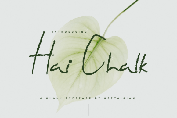 Hai Chalk Font: Cool, Wavy Display Type for Crafters