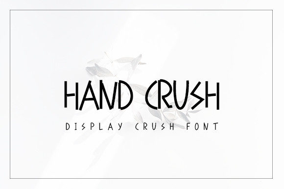 Hand Crush: A Quirky Display Font for Playful Editorial Design