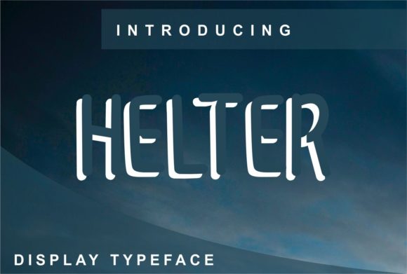 Helter Display Font for Bold Web Headlines and Digital Branding