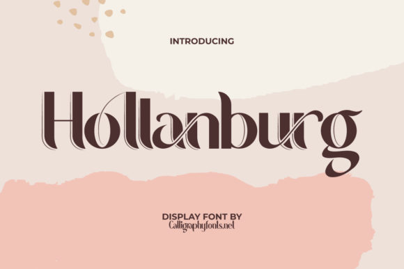 Hollanburg: A Refined Display Font for Editorial Design