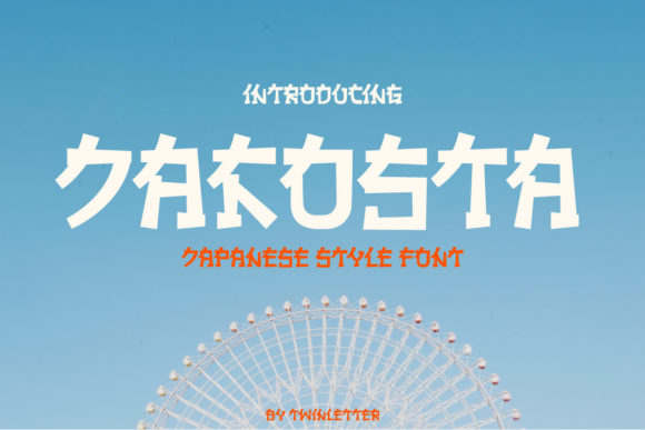 Jakosta: A Japanese-Themed Display Font for Editorial Projects