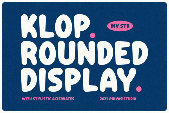Klop: A Friendly Display Font for Crafts and Cards