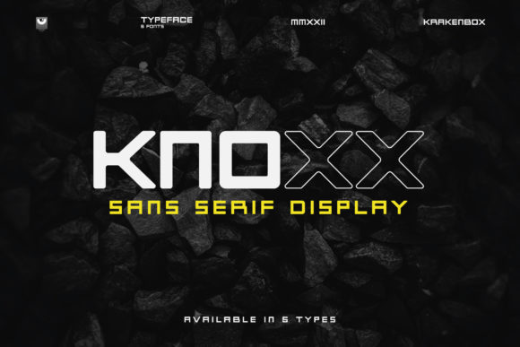 Knoxx: The Bold Squared Display Font for Standout Designs