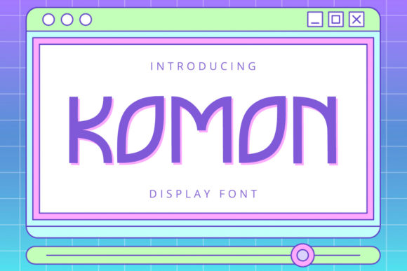 Komon Display Font Review for Playful Branding Campaigns