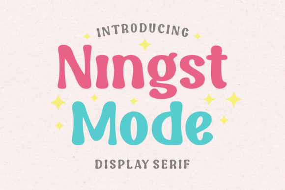 Ningst Mode Display Font for Editorial and Content Design