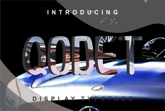 Qodet: A Clean Display Font for Makers and Crafters