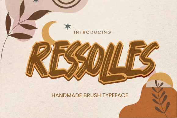 Ressolles: A Brushed Display Font with Street Art Edge