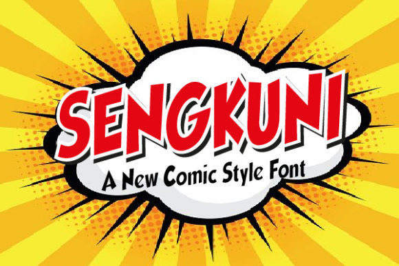 Sengkuni Font: Thick, Bold Typography for Digital Creatives
