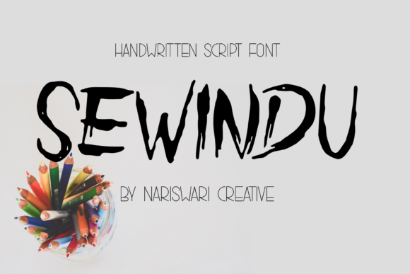 Sewindu: A Brushstroke Display Font for Authentic Web Design