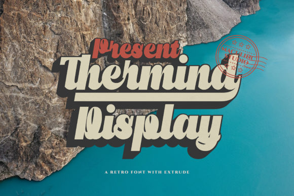 Thermind Display: A Bold Retro Font for Editorial Use