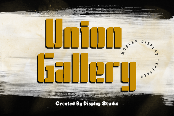 Union Gallery Display Font for Digital Branding